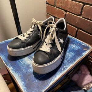 Converse Black and White Star Sneakers